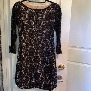 Vince Camuto black lace dress
